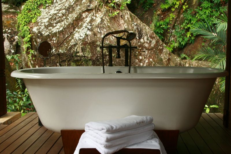 Outdoor Bathtub Installation
